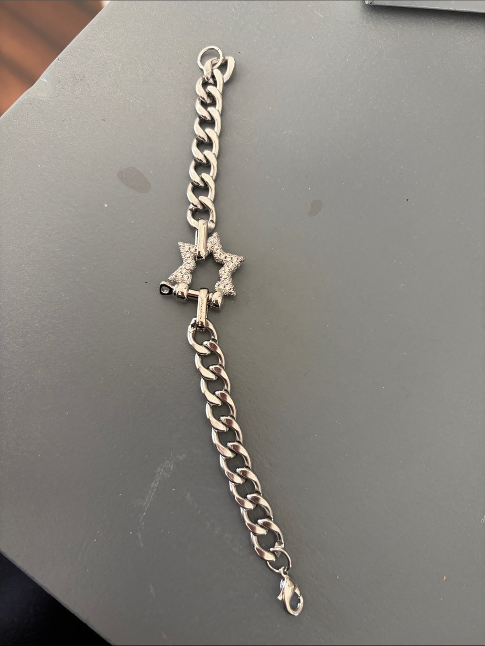Silver Star Link Bracelet - Women's Jewelry